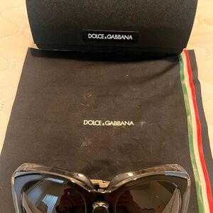 Dolce & Gabbana Black Sunglasses with Case